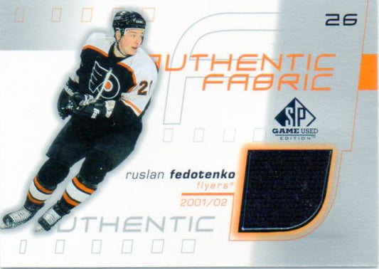 NHL 2001-02 SP Game Used Authentic Fabric - No AF-RF - Ruslan Fedotenko