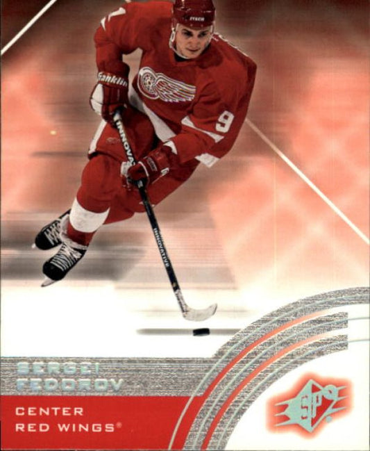 NHL 2001-02 SPx - No 74 - Sergei Fedorov