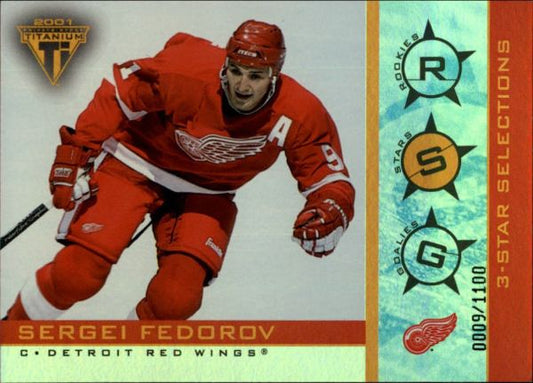 NHL 2000-01 Titanium Three-Star Selections - No 14 - Sergei Fedorov