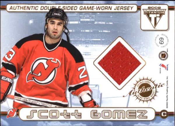 NHL 2001-02 Titanium Double Sided Jersey - No 69 - Patrik Elias / Scott Gomez