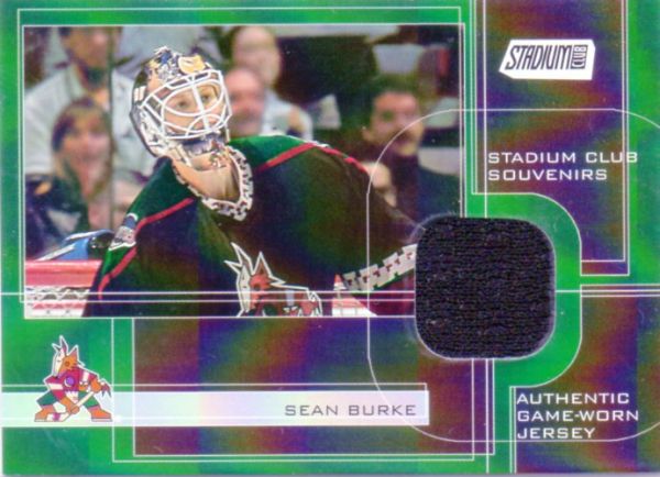 NHL 2001-02 Stadium Club Souvenirs - No SCS-SB - Sean Burke