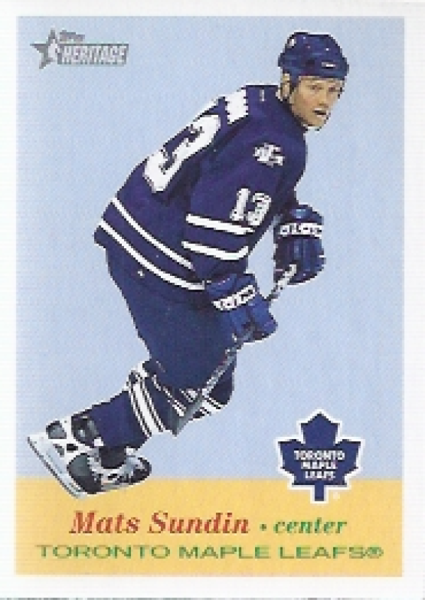 NHL 2001-02 Topps Heritage - No 6 - Mats Sundin