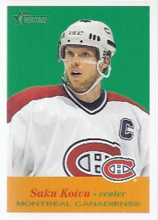 NHL 2001-02 Topps Heritage - No 21 - Saku Koivu