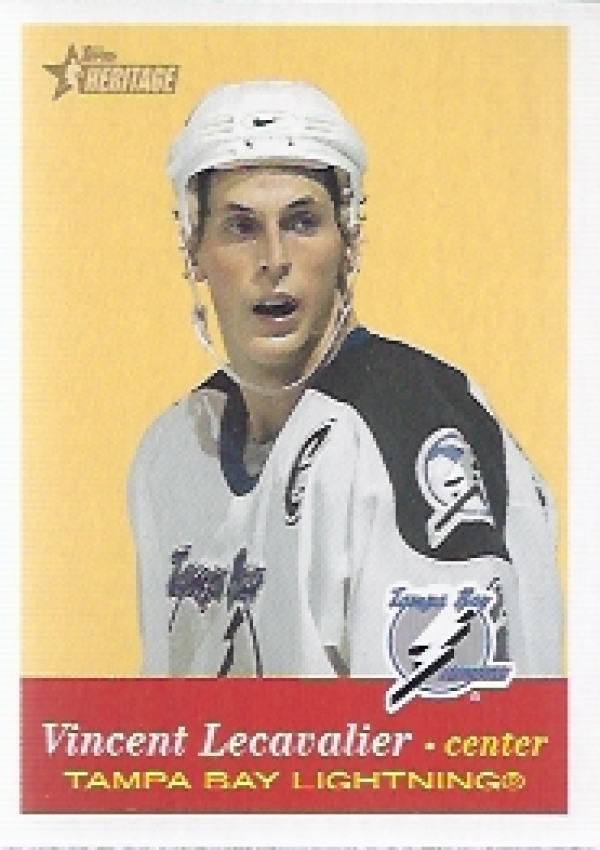 NHL 2001-02 Topps Heritage - No 55 - Vincent Lecavalier