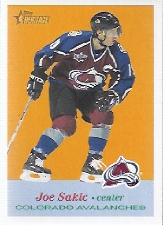 NHL 2001-02 Topps Heritage - No 74 - Joe Sakic