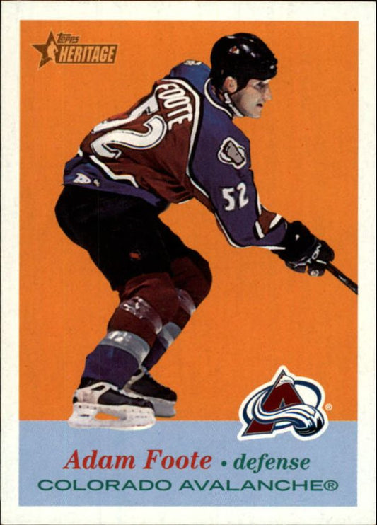 NHL 2001-02 Topps Heritage - No 96 - Adam Foote