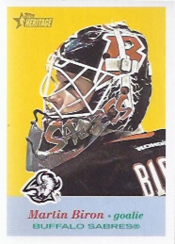 NHL 2001-02 Topps Heritage - No 107 - Martin Biron