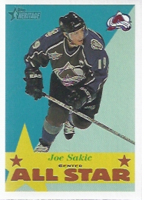 NHL 2001-02 Topps Heritage - No 115 - Joe Sakic