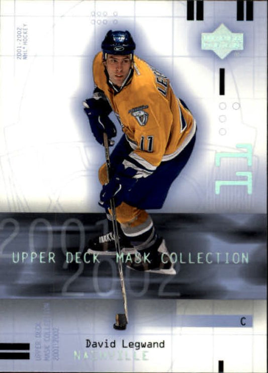 NHL 2001-02 UD Mask Collection - No 53 - David Legwand