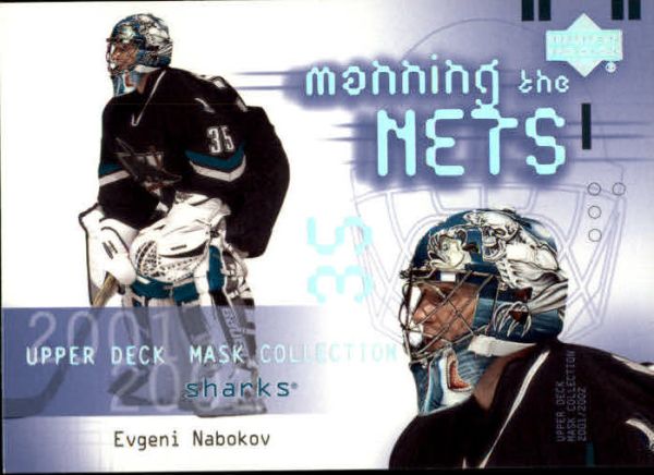 NHL 2001-02 UD Mask Collection - No 125 - Evgeni Nabokov