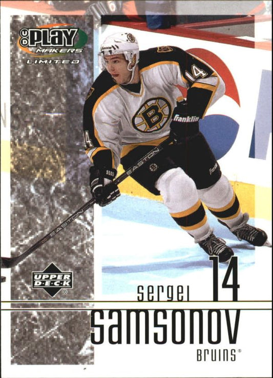 NHL 2001-02 UD Playmakers - No 7 - Sergei Samsonov