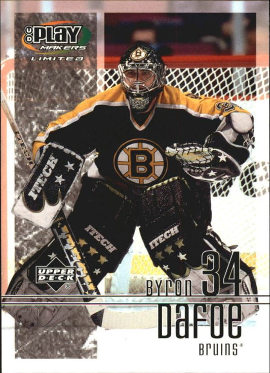 NHL 2001-02 UD Playmakers - No 9 - Byron Dafoe