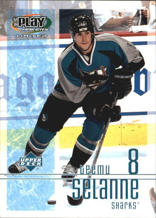 NHL 2001-02 UD Playmakers - No 82 - Teemu Selanne