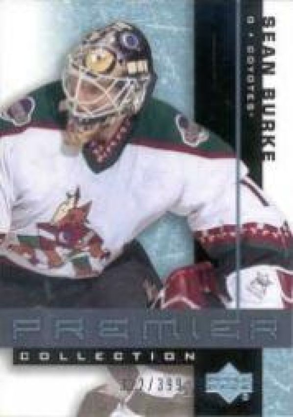 NHL 2001-02 UD Premier Collection - No 40 - Sean Burke