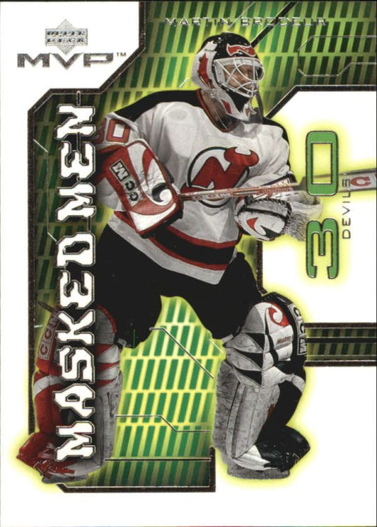 NHL 2001-02 Upper Deck MVP Masked Men - No MM1 - Martin Brodeur