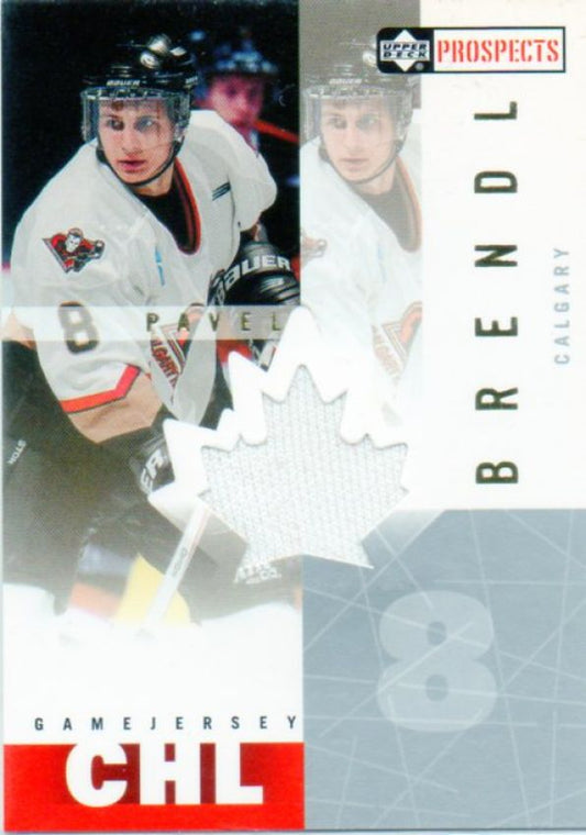 NHL 2000-01 UD CHL Prospects Game Jerseys - No PB - Pavel Brendl