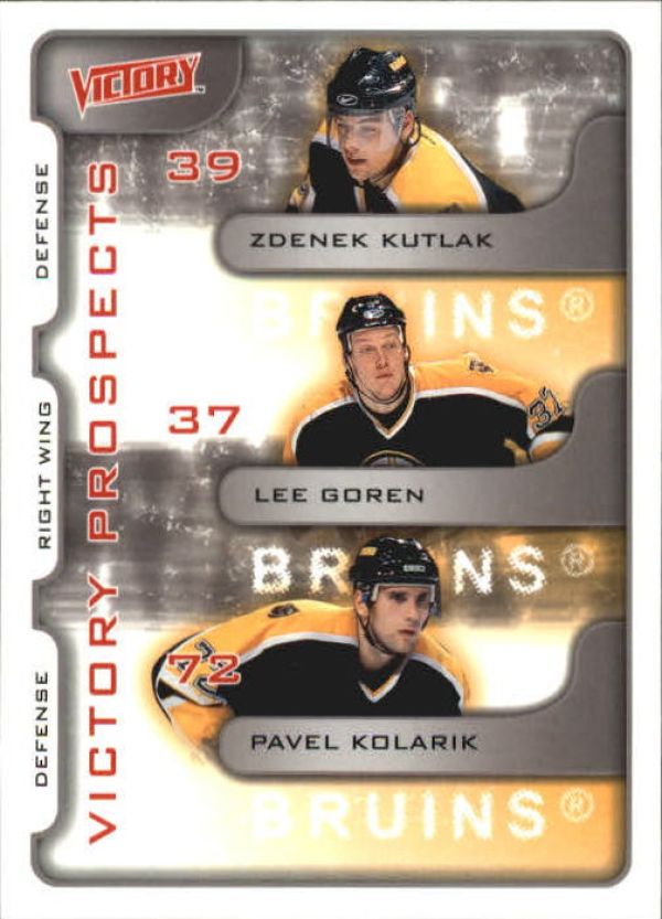 NHL 2001-02 Upper Deck Victory - No 363 - Zdenek Kutlak/Lee Goren/Pavel Kolarik