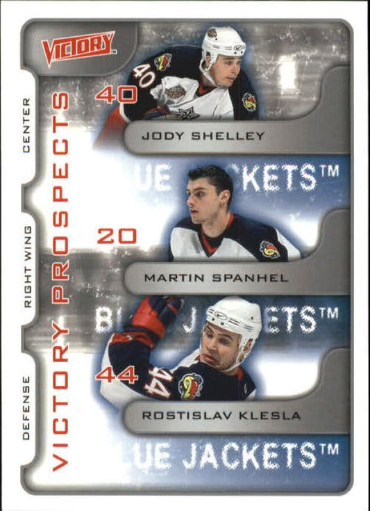 NHL 2001-02 Upper Deck Victory - No 371 - Jody Shelley/Martin Spanhel/Rostislav Klesla