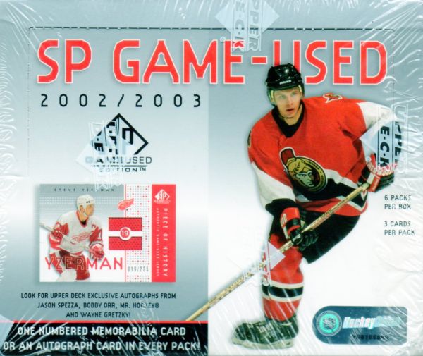 NHL 2002-03 Upper Deck SP Game-Used - Päckchen