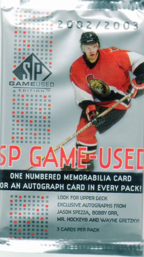 NHL 2002-03 Upper Deck SP Game-Used - Päckchen