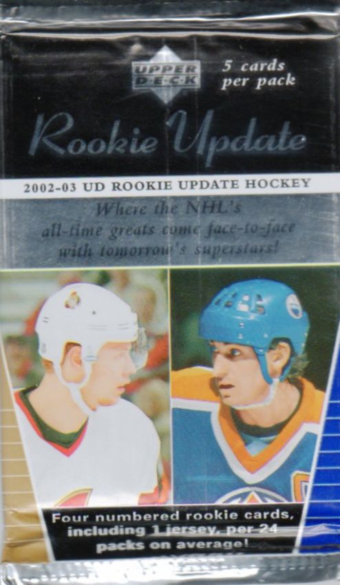 NHL 2002-03 Upper Deck Rookie Update - Päckchen