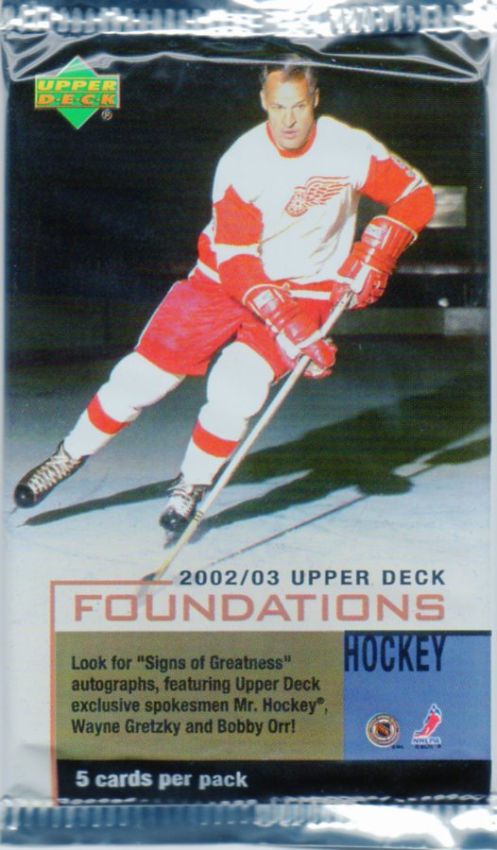 NHL 2002-03 Upper Deck Foundations - Packet