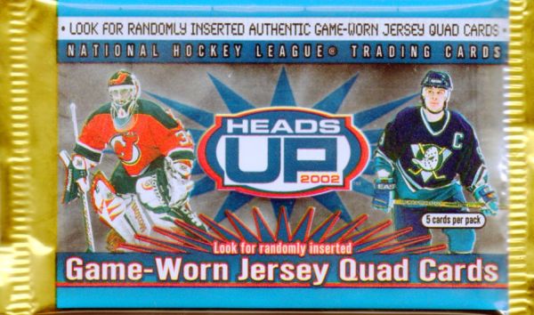 NHL 2002 Pacific Heads Up Pack