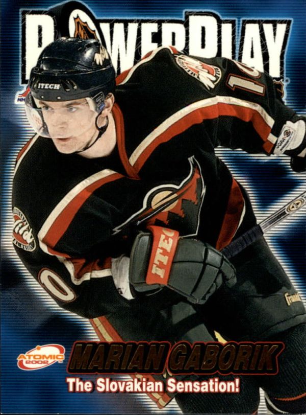 NHL 2001-02 Atomic Power Play - No 18 - Marian Gaborik