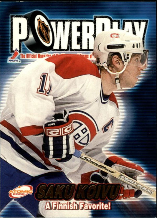 NHL 2001-02 Atomic Power Play - No 19 - Saku Koivu