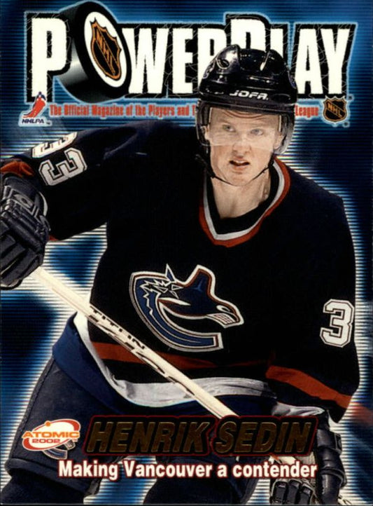 NHL 2001-02 Atomic Power Play - No. 34 - Henrik Sedin