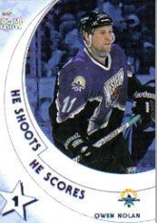 NHL 2002-03 BAP All-Star Edition He Shoots - He Scores Points - No 4 - Owen Nolan