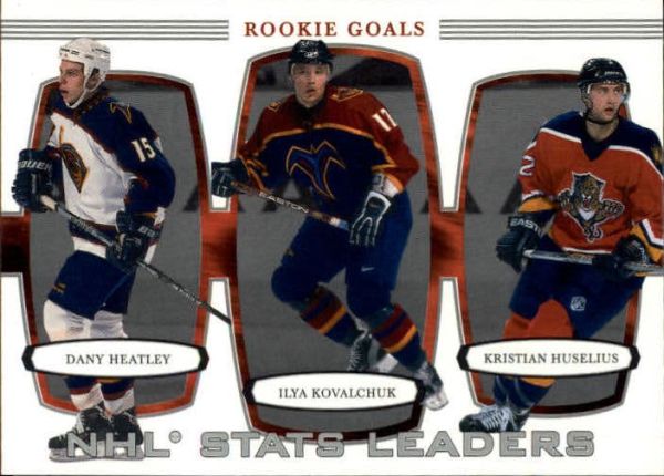 NHL 2002-03 BAP First Edition - No 384 - Ilya Kovalchuk / Dany Heatley / Kristian Huselius