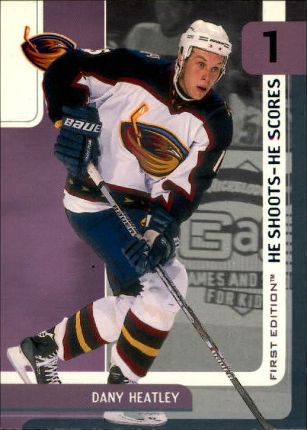 NHL 2002-03 BAP First Edition He Shoots - He Scores Points - No 4 - Dany Heatley