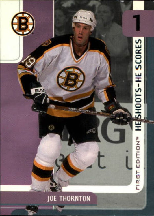 NHL 2002-03 BAP First Edition He Shoots - He Scores Points - No 11 - Joe Thornton