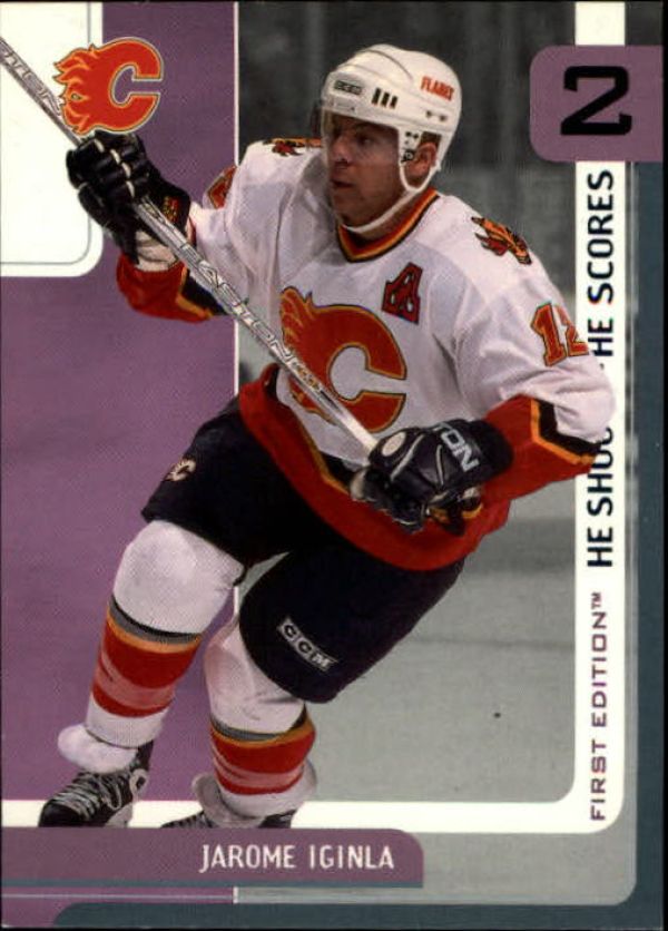 NHL 2002-03 BAP First Edition He Shoots - He Scores Points - No 13 - Jarome Iginla