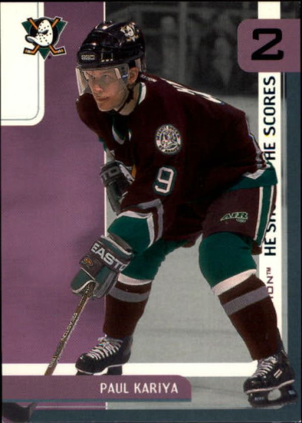 NHL 2002-03 BAP First Edition He Shoots - He Scores Points - No 14 - Paul Kariya