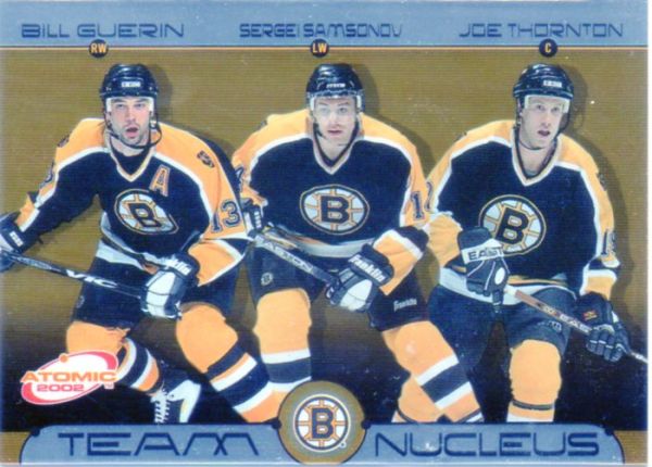 NHL 2001-02 Atomic Team Nucleus - No 1 - Bill Guerin / Sergei Samsonov / Joe Thornton