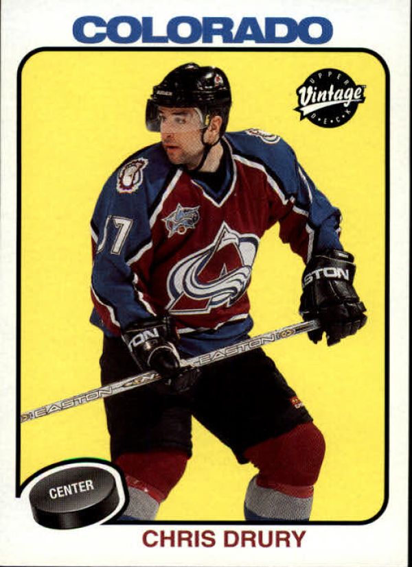 NHL 2001-02 Upper Deck Vintage - No 62 - Chris Drury