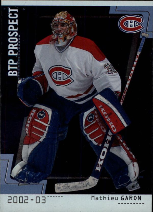 NHL 2002-03 Between The Pipes - No 81 - Mathieu Garon