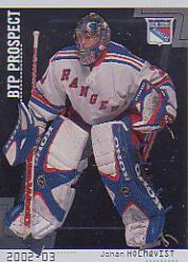 NHL 2002-03 Between The Pipes Silver - No 80 - Johan Holmqvist