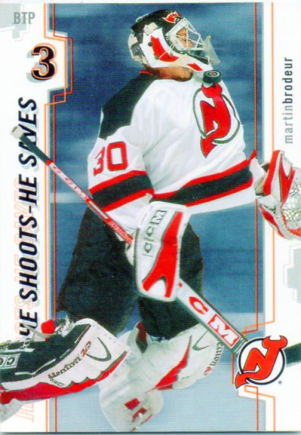 NHL 2002-03 Between The Pipes He Shoots - He Saves - No 18 - Martin Brodeur