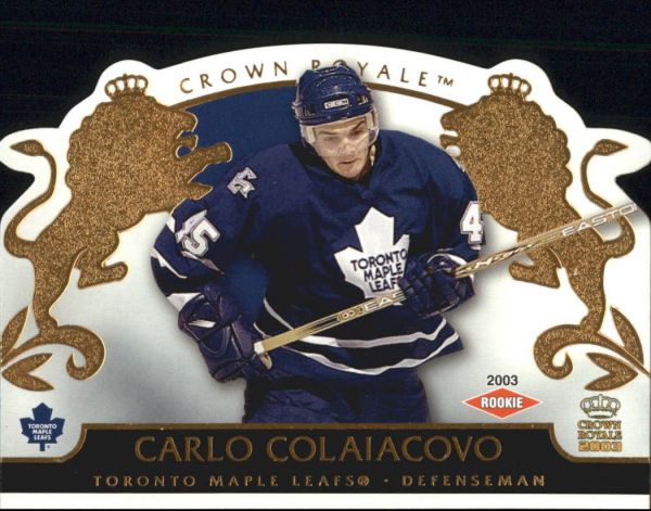 NHL 2002-03 Crown Royale - No 138 - Carlo Colaiacovo