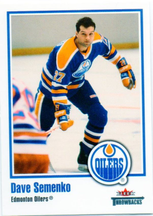 NHL 2002-03 Fleer Throwbacks - No 29 - Dave Semenko