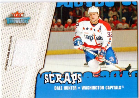 NHL 2002-03 Fleer Throwbacks Scraps - No 8 - Dale Hunter