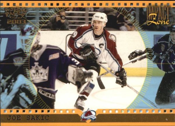 NHL 2002-03 Pacific Impact Zone - No 5 - Joe Sakic