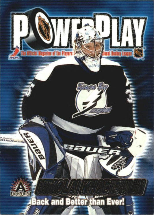 NHL 2001-02 Pacific Adrenaline Power Play - No 33 - Nikolai Khabibulin