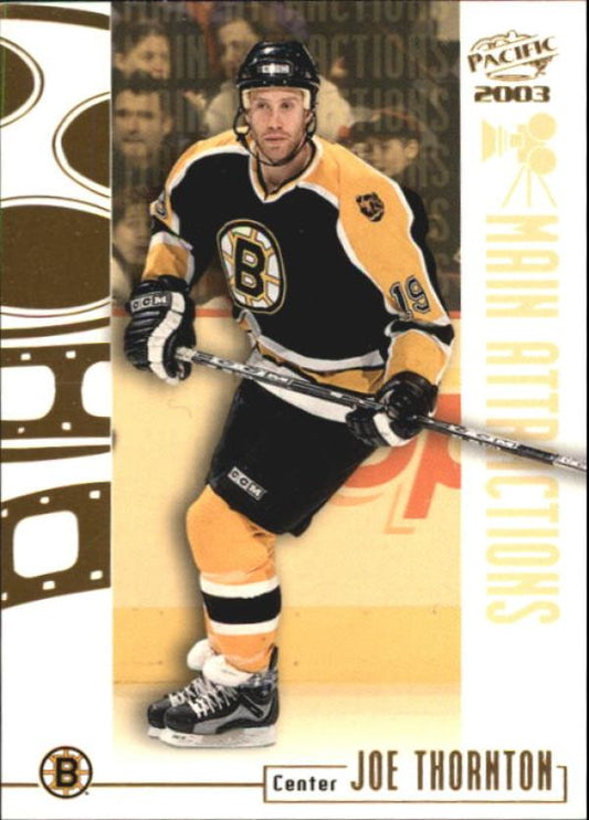 NHL 2002-03 Pacific Main Attractions - No 3 - Joe Thornton