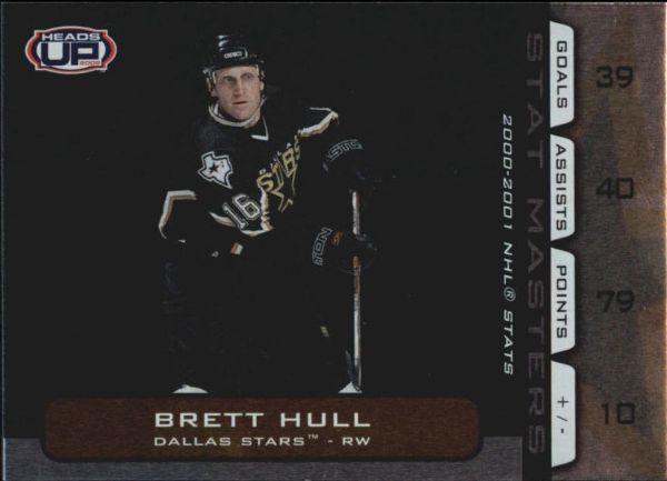 NHL 2001-02 Pacific Heads Up Stat Masters - No 5 - Brett Hull