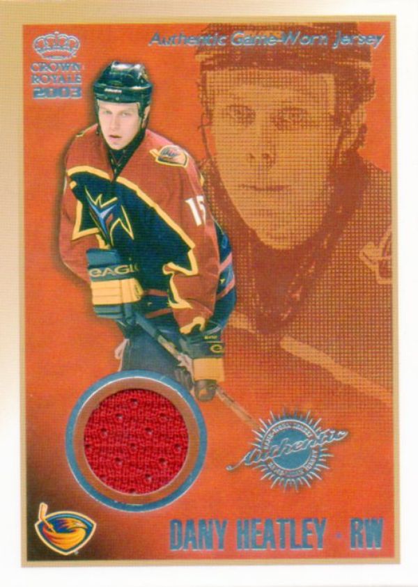 NHL 2002-03 Crown Royale Jerseys - No 1 - Dany Heatley