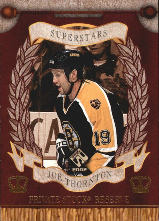 NHL 2001-02 Private Stock Reserve - No S2 - Joe Thornton